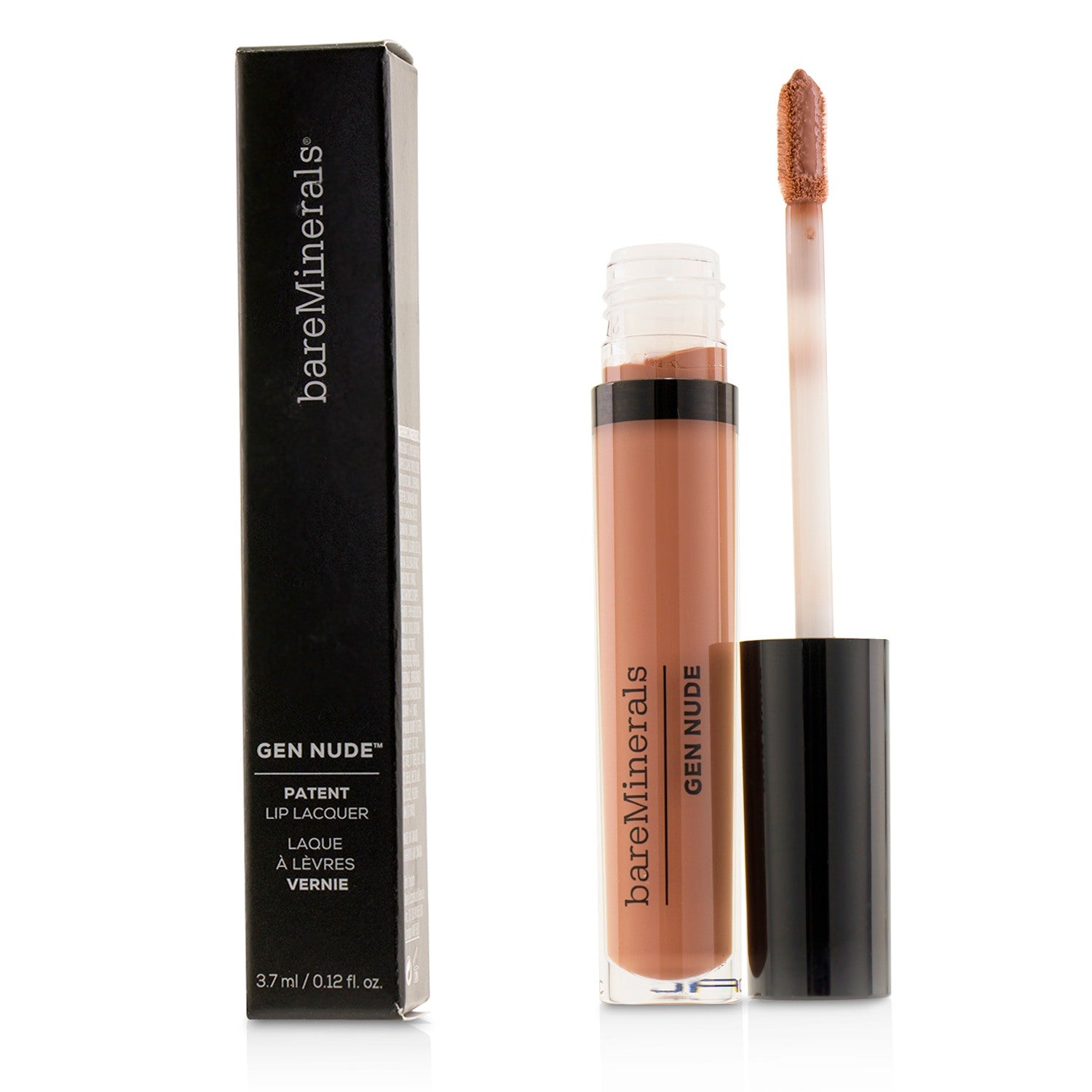 BareMinerals/ベアミネラル+ゲン ヌード パテント リップ ラッカー+3.7ml/0.12oz+# Irl ブランドコスメ